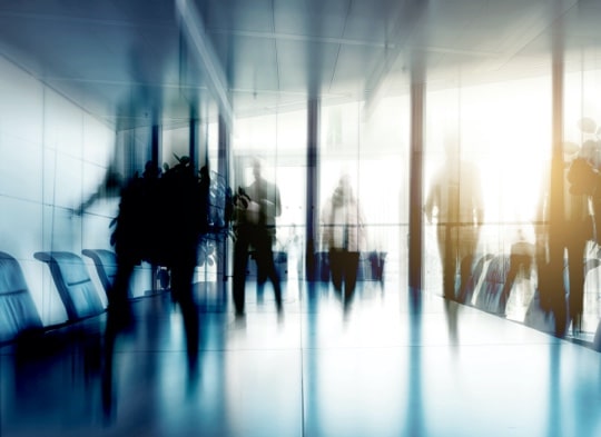 Business people walking